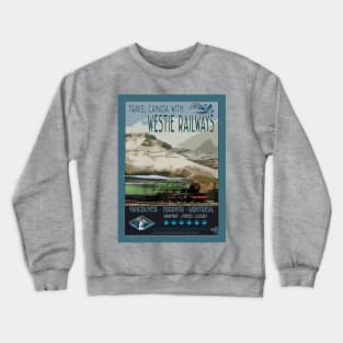 Retro Railway Travel Canada_01 Crewneck Sweatshirt